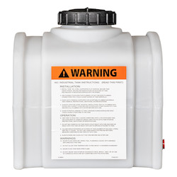 8 Gallon Natural White Domed Tank