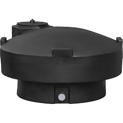210 Gallon Black Vertical Tank