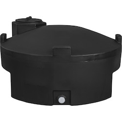 325 Gallon Black Vertical Tank